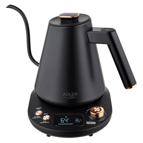 Cana electrica Adler AD 1349, 1100 W, 1L, 40-100 C, Mentinere caldura, Afisaj LED (Negru) 1 Cana electrica Adler AD 1349, 1100 W, 1L, 40-100 C, Mentinere caldura, Afisaj LED (Negru)