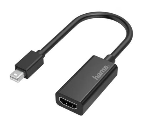 Adaptor Mini DisplayPort - HDMI Hama 200332, UHD 4K (Negru) 1 Adaptor Mini DisplayPort - HDMI Hama 200332, UHD 4K (Negru)