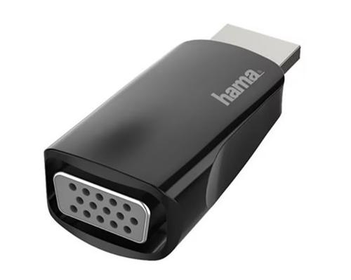 Adaptor HDMI - VGA HAMA 200344, Full HD 1080p (Negru) 1 Adaptor HDMI - VGA HAMA 200344, Full HD 1080p (Negru)