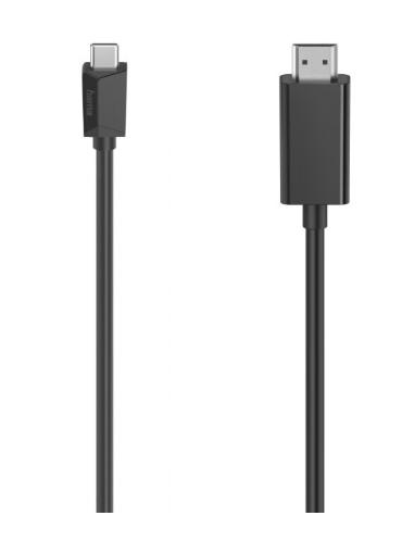 Cablu USB-C, Hama, HDMI tata, Ultra-HD, 4K, 3 m (Negru) 1 Cablu USB-C, Hama, HDMI tata, Ultra-HD, 4K, 3 m (Negru)