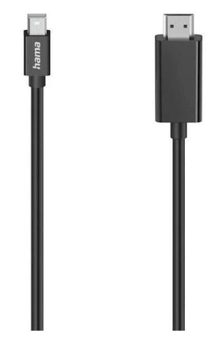 Cablu Hama 200711, Mini-Displayport - HDMI, Ultra-HD 4K, 1.5 m (Negru) 1 Cablu Hama 200711, Mini-Displayport - HDMI, Ultra-HD 4K, 1.5 m (Negru)