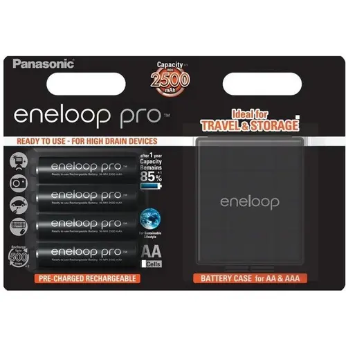 Acumulatori Panasonic Eneloop Pro AA, 2500mAh, 4 buc 1 Acumulatori Panasonic Eneloop Pro AA, 2500mAh, 4 buc