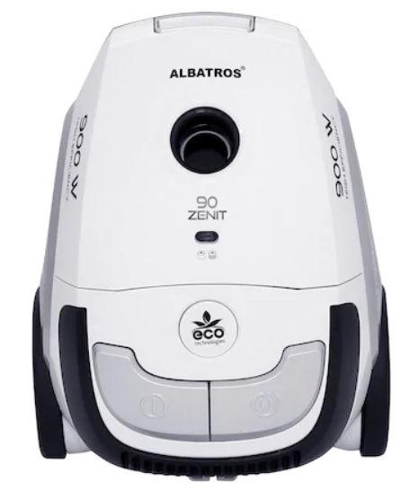 Aspirator cu sac Albatros ZENIT 90 ECO, 900 W, 2 L (Alb/Negru)