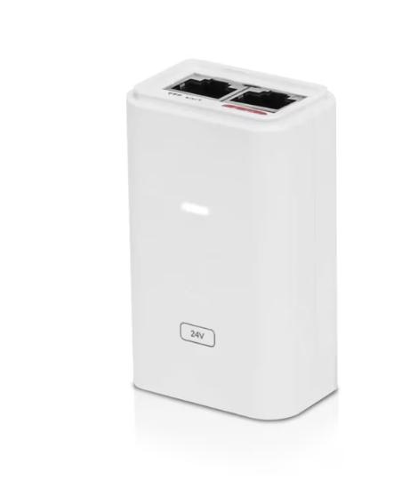 Adaptor PoE, Ubiquiti, POE-24-7W-G-WH 24V, 0.3A, 7W Gigabit (Alb) 1 Adaptor PoE, Ubiquiti, POE-24-7W-G-WH 24V, 0.3A, 7W Gigabit (Alb)