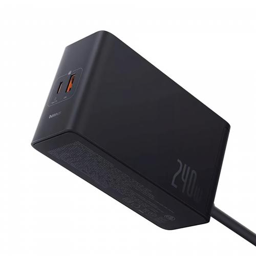 Incarcator Statie Baseus 5in1, P10163901113-00, 240W, 5A, 1 x USB-A - 3 x USB-C - 1 x DC, Negru 1 Incarcator Statie Baseus 5in1, P10163901113-00, 240W, 5A, 1 x USB-A - 3 x USB-C - 1 x DC, Negru