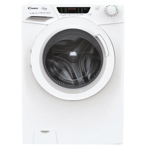 ​Masina de spalat rufe Candy Ultra Hygiene HE 1284TWM6/1-S, 8 kg, 1200 RPM, Clasa A, motor Inverter, Wi-Fi, Mix Power System (Alb)​