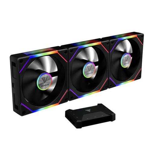 Set 3 ventilatoare Gamdias Aeolus P2 1203U, 120mm, iluminare aRGB 1 Set 3 ventilatoare Gamdias Aeolus P2 1203U, 120mm, iluminare aRGB