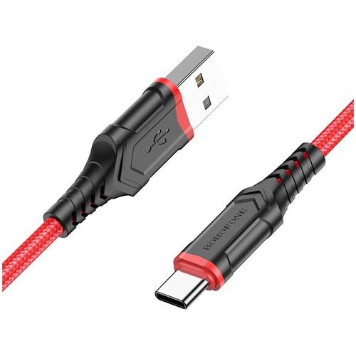 Cablu de Date Borofone BX67, USB la USB Type-C, 1m, 3A, Rosu 1 Cablu de Date Borofone BX67, USB la USB Type-C, 1m, 3A, Rosu