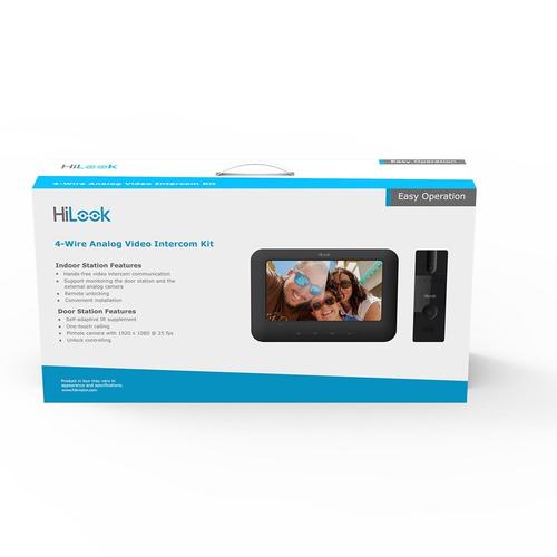 Kit videointerfon analog Hikvision HiLook VI-K12P, 2MP, ecran 7 inch, 1 familie, plug&play, aparent 1 Kit videointerfon analog Hikvision HiLook VI-K12P, 2MP, ecran 7 inch, 1 familie, plug&play, aparent