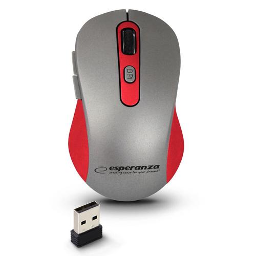 Mouse fara fir ESPERANZA EM131R, USB, Rosu 1 Mouse fara fir ESPERANZA EM131R, USB, Rosu