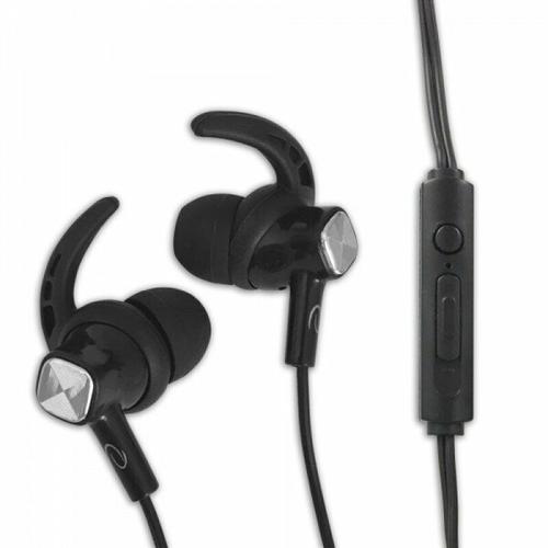 Casti Alergare cu microfon Esperanza EH200K control volum, Negru