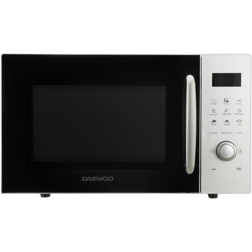 Cuptor cu microunde Daewoo KOR-91RBS-2, 23 l, 800 W, Control digital, Display LED (Argintiu)