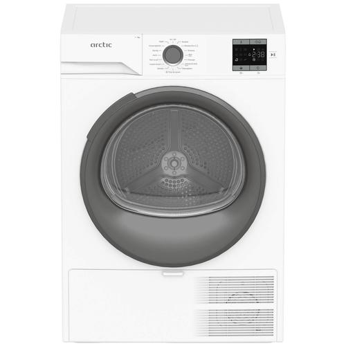 Uscator de rufe Arctic A2T17239W, Pompa de caldura, 7 kg, 15 programe, Clasa D, Aqua Surf (Alb)