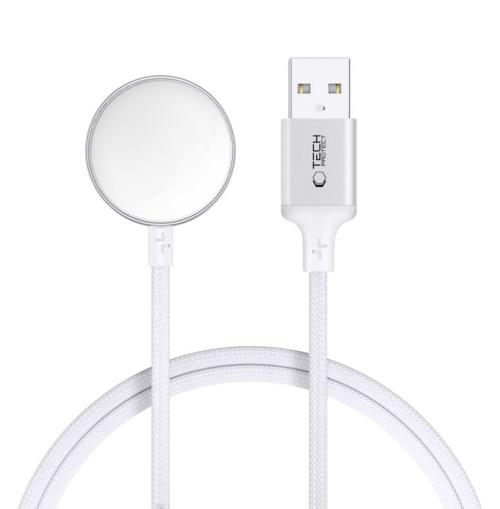 Cablu Incarcare Tech-Protect MC02 Ultraboost pentru Apple Watch Series, Alb