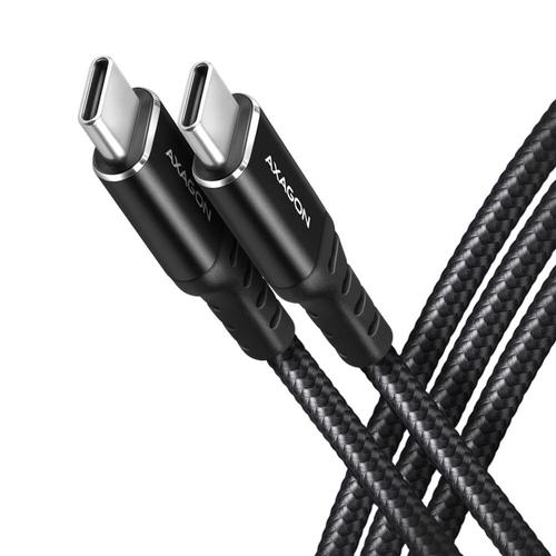 Cablu de date si incarcare, Axagon, USB-C la USB-C, 1.5 m, Negru 1 Cablu de date si incarcare, Axagon, USB-C la USB-C, 1.5 m, Negru