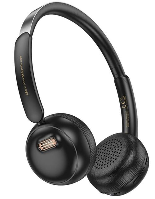 Casti Stereo Wireless HOCO W62, Bluetooth (Negru) 1 Casti Stereo Wireless HOCO W62, Bluetooth (Negru)