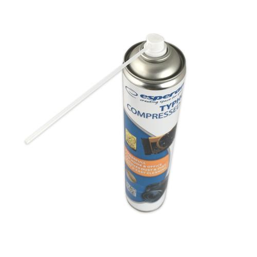 Spray cu aer comprimat, 750 ml, Esperanza Typhoon XL ES124, pentru curatare dispozitive 1 Spray cu aer comprimat, 750 ml, Esperanza Typhoon XL ES124, pentru curatare dispozitive