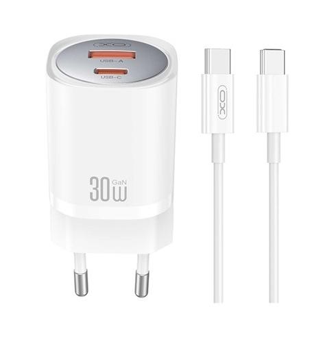 Incarcator Retea Cu Cablu USB-C XO Design CE21, 30W, 3A, 1 x USB-A - 1 x USB-C, Alb 1 Incarcator Retea Cu Cablu USB-C XO Design CE21, 30W, 3A, 1 x USB-A - 1 x USB-C, Alb