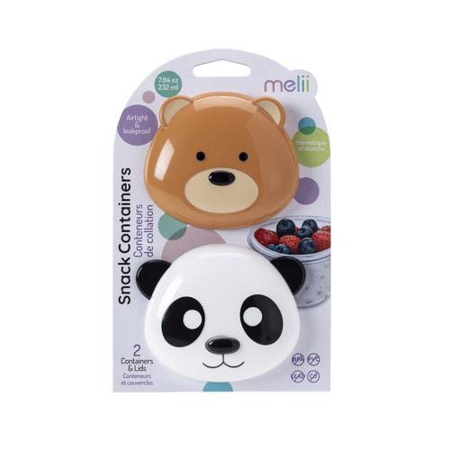 Set 2 recipiente pentru hrana Melii Panda si Ursulet, 232 ml 1 Set 2 recipiente pentru hrana Melii Panda si Ursulet, 232 ml