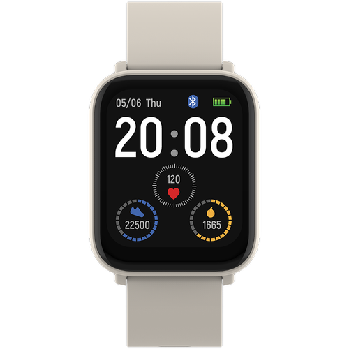 Smartwatch CANYON Easy SW-54, Ecran IPS 1.7inch, Android/iOS, Masurare ritm cardiac, Inregistrare somn, Control camera si muzica, IP68 (Bej)