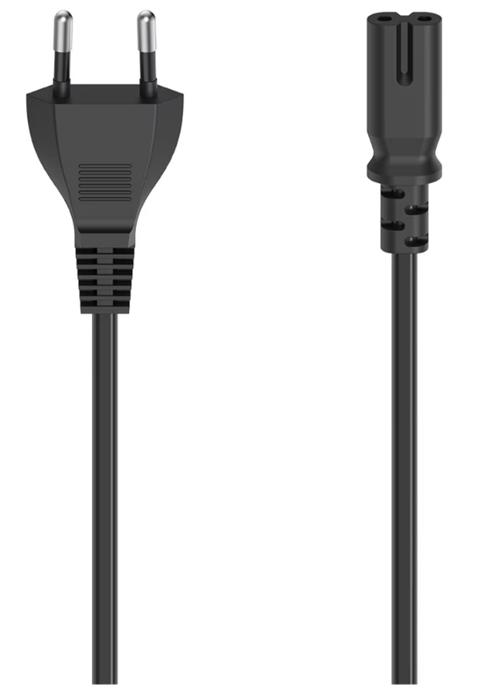 Cablu de alimentare cu 2 pini HAMA 200732, 1.5m (Negru) 1 Cablu de alimentare cu 2 pini HAMA 200732, 1.5m (Negru)