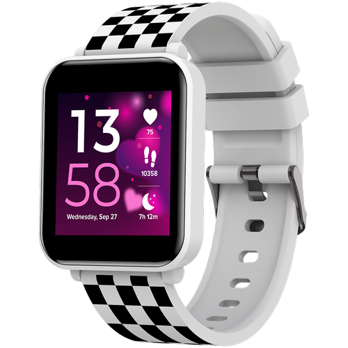 Smartwatch copii CANYON Joyce KW-43, Dual Bluetooth, Android/iOS, 25 moduri sport, Camera, IP67 (Alb)
