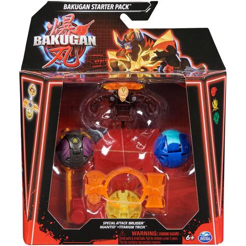 Set Bakugan Starter Pack - Bruiser, Mantid, Titanium Trox 1 Set Bakugan Starter Pack - Bruiser, Mantid, Titanium Trox