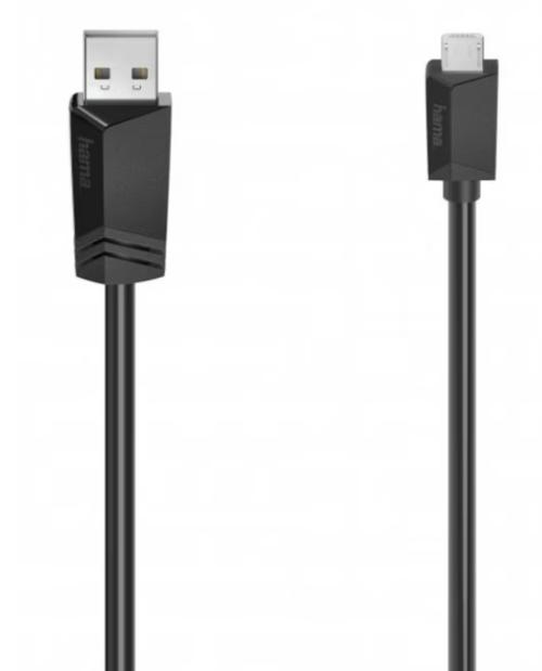 Cablu de date Hama 200609, microUSB, 3 m (Negru) 1 Cablu de date Hama 200609, microUSB, 3 m (Negru)