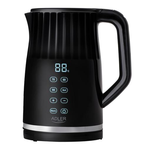 Fierbator de apa Adler AD 1350, 1.7 l, 1850-2200 W, Display tactil, Baza rotativa 360 (Negru) 1 Fierbator de apa Adler AD 1350, 1.7 l, 1850-2200 W, Display tactil, Baza rotativa 360 (Negru)