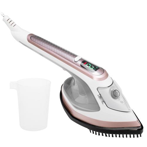Fier de calcat cu abur Adler 2in1 Ad 5044, 1400 W, 0.18 l, 25 g/min (Alb/Auriu)