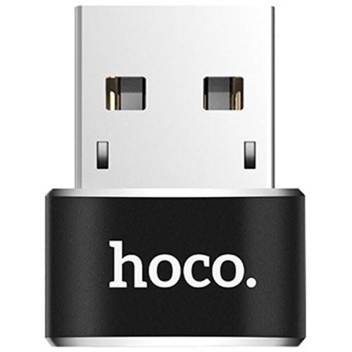 Adaptor Hoco 6957531064138, USB - USB Type-C, Aluminiu, Incarcare si transfer (Negru) 1 Adaptor Hoco 6957531064138, USB - USB Type-C, Aluminiu, Incarcare si transfer (Negru)
