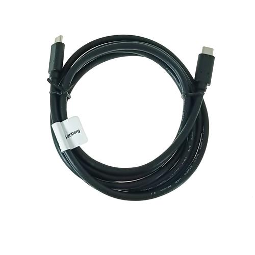 Cablu Lanberg CA-CMCM-32CU-0018-BK, USB-C, 100W, 1.8m (Negru) 1 Cablu Lanberg CA-CMCM-32CU-0018-BK, USB-C, 100W, 1.8m (Negru)
