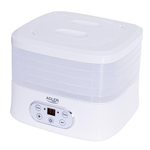 Deshidrator de alimente Adler AD 6658, 550 w, 5 tavi (Alb) 1 Deshidrator de alimente Adler AD 6658, 550 w, 5 tavi (Alb)