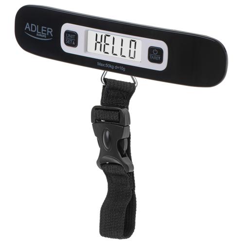 Cantar de bagaje Adler AD 8190, max 50 kg, Afisaj LCD, Precizie 10g (Negru) 1 Cantar de bagaje Adler AD 8190, max 50 kg, Afisaj LCD, Precizie 10g (Negru)