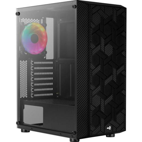Carcasa Aerocool Hive FRGB V3, Middle Tower, Tempered glass (Negru) 1 Carcasa Aerocool Hive FRGB V3, Middle Tower, Tempered glass (Negru)