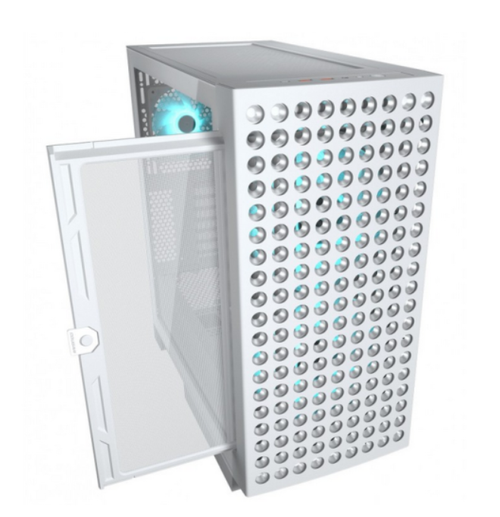 Carcasa Cougar Airface Eco RGB, Middle Tower, fara sursa (Alb)
