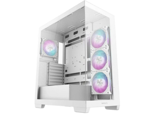 Carcasa Deepcool CG580 4F, Middle Tower, fara sursa (Alb)