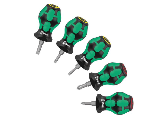 Set de 5 surubelnite, drept/PH, Wera Stubby Set 1 1 Set de 5 surubelnite, drept/PH, Wera Stubby Set 1