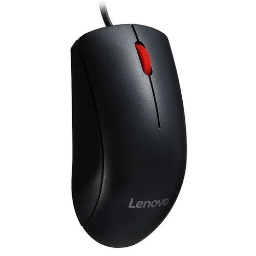 Mouse Lenovo 120, Wired, USB (Negru)