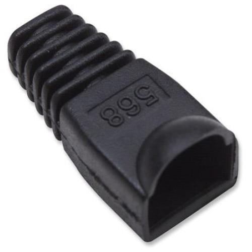 Pachet cu mansoane de protectie pentu conectori modulari, Gembird, 100 bucati, Negru 1 Pachet cu mansoane de protectie pentu conectori modulari, Gembird, 100 bucati, Negru