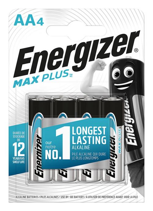 Baterii Energizer Max Plus AA, LR6, 1.5V, 4 buc/set 1 Baterii Energizer Max Plus AA, LR6, 1.5V, 4 buc/set