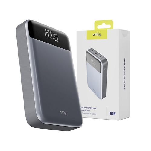 Acumulator extern Allity APB-200, PD QC, 130W, 19200 mAh (Gri) 1 Acumulator extern Allity APB-200, PD QC, 130W, 19200 mAh (Gri)