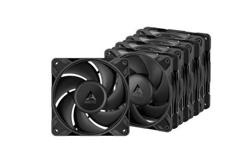 Set 5 ventilatoare Arctic AC P12 Pro, 120mm, PWM (Negru)