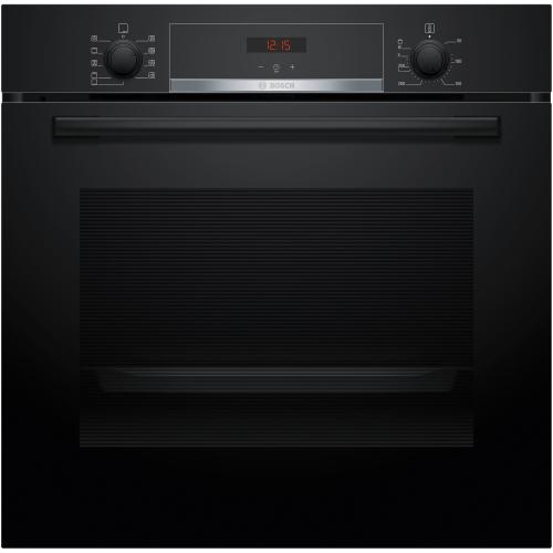 Cuptor incorporabil Bosch HBA534EB3, 71 L, Electric, Multifunctional, Grill, 7 functii, Autocuratare EcoClean + hidrolitica, 3D Hotair, Suport telescopic, Clasa A+ (Negru)