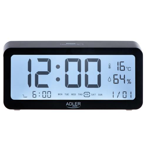 Ceas cu alarma Adler AD 1195b, Indicator temperatura si umiditate (Negru) 1 Ceas cu alarma Adler AD 1195b, Indicator temperatura si umiditate (Negru)