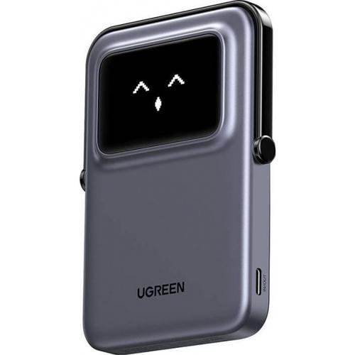 Baterie Externa Wireless UGREEN PB571 Uno, 5000mAh, 20W, PD + FQI, 1 x QI - 1 x USB-C, Gri 1 Baterie Externa Wireless UGREEN PB571 Uno, 5000mAh, 20W, PD + FQI, 1 x QI - 1 x USB-C, Gri
