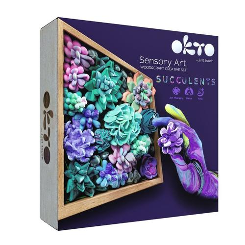 Set Wood & Craft - Succulents, 21x21cm, Tenderness 1 Set Wood & Craft - Succulents, 21x21cm, Tenderness