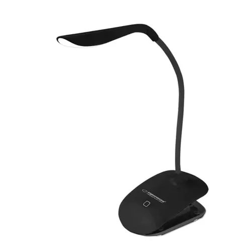 Lampa LED, Esperanza Deneb ELD104K, cu clema de prindere, brat flexibil 21 cm, cablu 110 cm, neagra 1 Lampa LED, Esperanza Deneb ELD104K, cu clema de prindere, brat flexibil 21 cm, cablu 110 cm, neagra