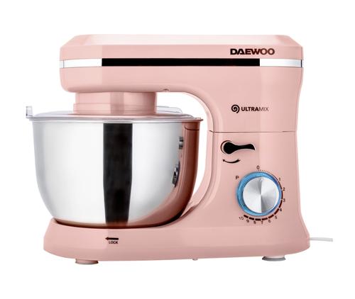 Mixer cu bol Daewoo DHM150P, 1600 W, 10 viteze, capacitate bol 4.5l, tel, carlig framantare, palete amestecare (Roz) 1 Mixer cu bol Daewoo DHM150P, 1600 W, 10 viteze, capacitate bol 4.5l, tel, carlig framantare, palete amestecare (Roz)