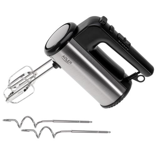Mixer de mana Adler AD 4232 TURBO POWER, 900 W, 5 viteze, 2 Carlige aluat, 2 Teluri (Negru/Inox) 1 Mixer de mana Adler AD 4232 TURBO POWER, 900 W, 5 viteze, 2 Carlige aluat, 2 Teluri (Negru/Inox)